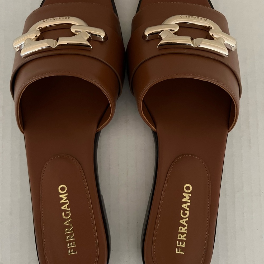 Ferragamo Priscilla Slip On Slide Sandals - Picture 13 of 16